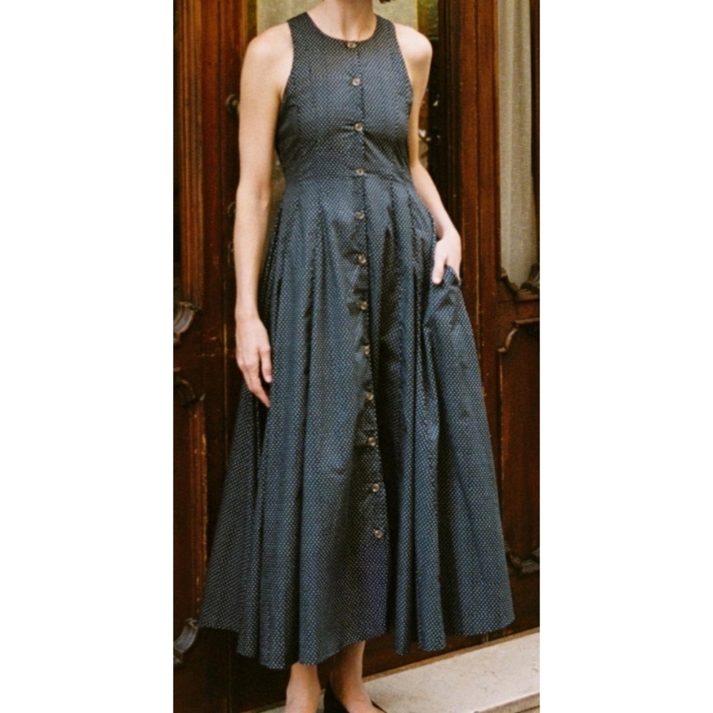 Christy Dawn The Indra Dress in Noir Dot